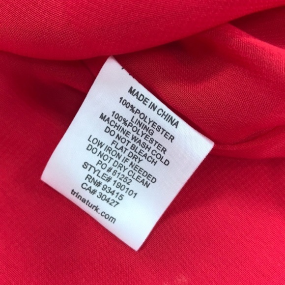 Trina Turk Water Lily Top Crimson - Picture 7 of 8